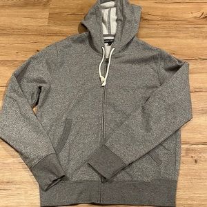 J. Crew size medium full zip hoodie gray